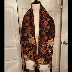 Mary Frances Multicolor Floral Scarf